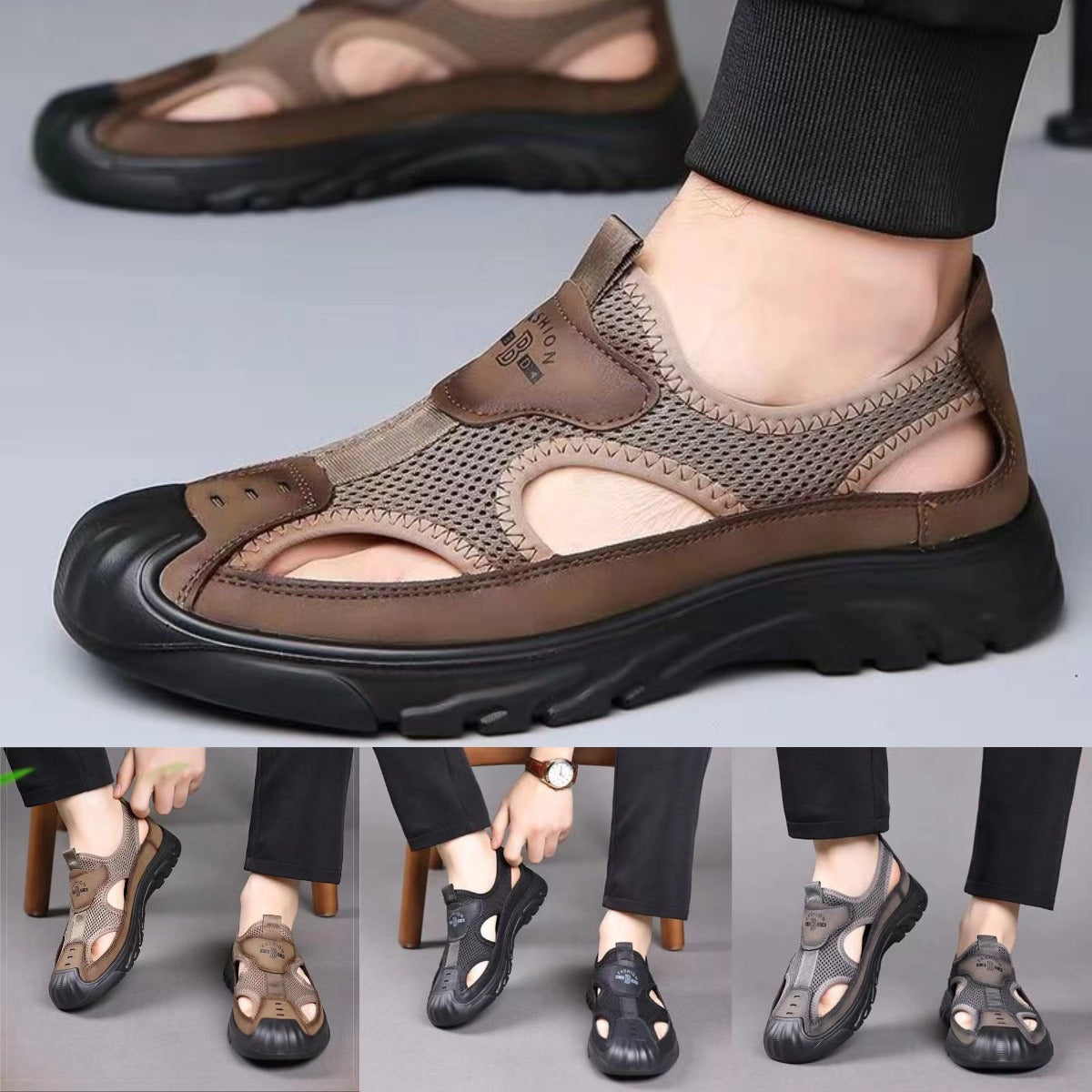 👟Letnia wyprzedaż 🏆【rozmiary 38-46】Nowe sandały męskie 2025 na lato, lekkie, sportowo-rekreacyjne, antypoślizgowe, idealne na plażę