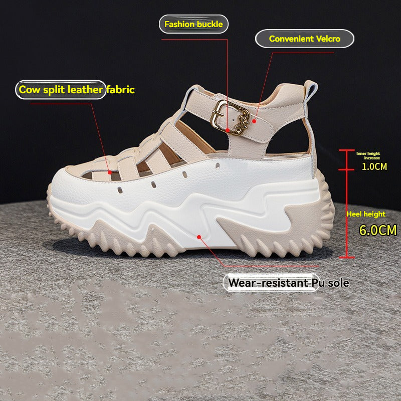 Letnia promocja🔥【35-40】Nowy model na lato 2025, uniwersalne modne sandały na grubej podeszwie w stylu casual