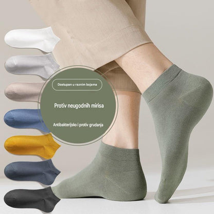 🧦【8 pari】Muške tanke, prozračne i upijajuće pamučne kratke čarape, idealne za ljeto.