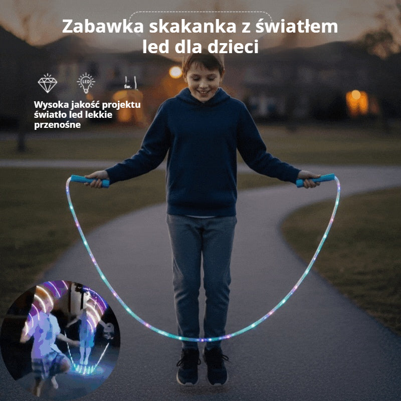 🏃【50% TANIEJ】🌈 Dziecięca skakanka LED