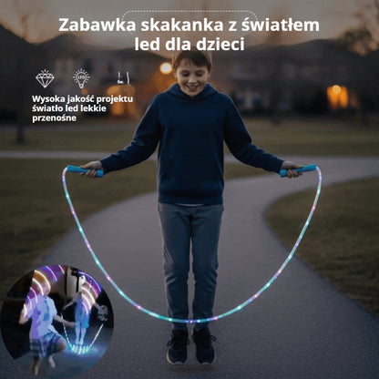 🏃【50% TANIEJ】🌈 Dziecięca skakanka LED