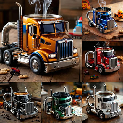 🚛【Oferta ograniczona czasowo】【6 stylów】Ręcznie robiony kubek do kawy w kształcie ciężarówki