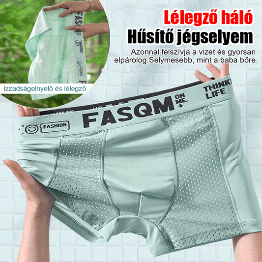 🔥✨【Specjalne oferty letnie🔥】【6 opakowań】Letnie męskie oddychające bokserki z siateczki z lodowego jedwabiu-4034153