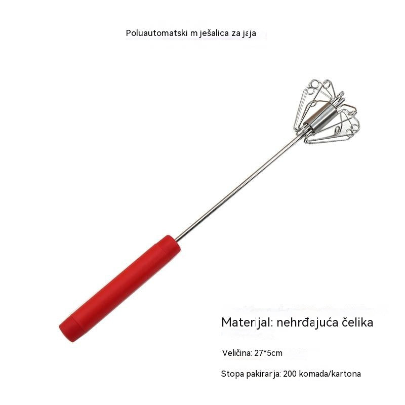 🥳Kupite 1, dobijte 1 gratis💞💪 50% popusta! Poluautomatska ručna pjenjača za jaja: pritisnite i zavrtite - nije potrebna struja. Pjenjača za jaja i vrhnje u sekundama. Nježno za vaša zapešća! ✨🧁