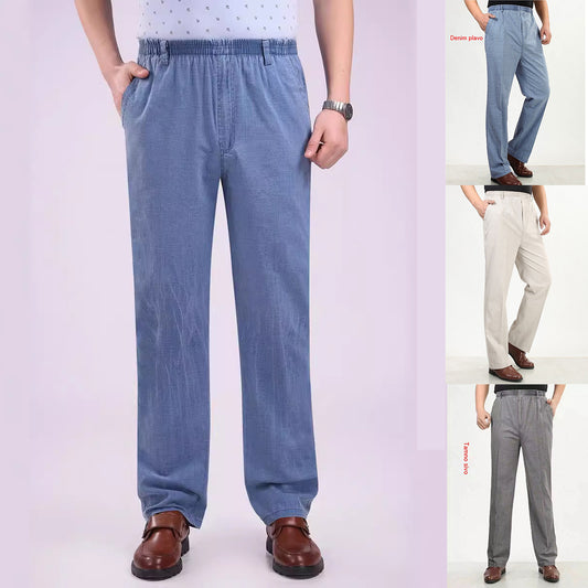 ✨👖【XL-6XL】👖2026 Nove muške poslovne traperice ravnog kroja - Visoki struk, duboki međunožje, prikladne za veće veličine