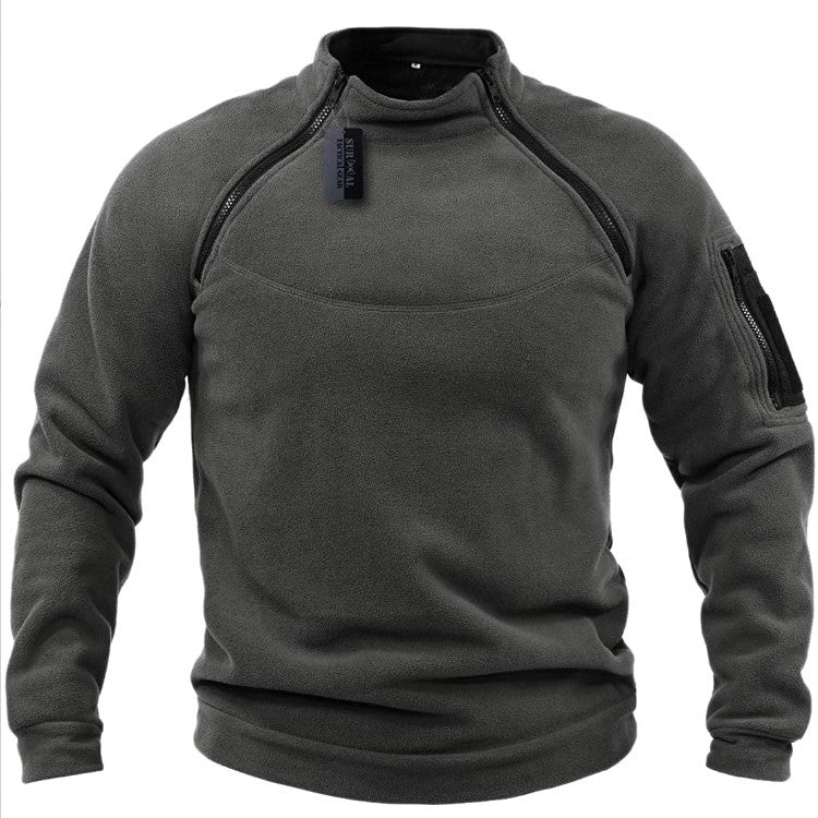 🧔‍♂️【S-4XL】Męski, ciepły T-shirt outdoorowy na jesień i zimę z długimi rękawami-3776011