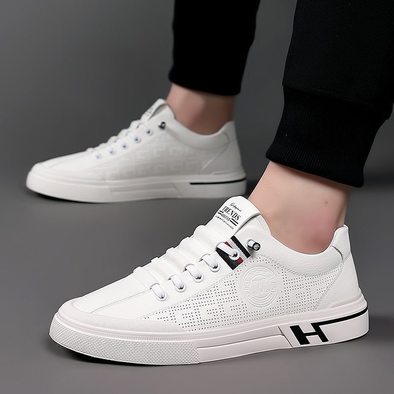 🔥Nowy styl 2024 ❤️ Męskie buty sportowe na co dzień z prawdziwej skóry, miękkie i oddychające podeszwy-3736814