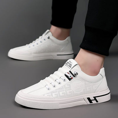 🔥Nowy styl 2024 ❤️ Męskie buty sportowe na co dzień z prawdziwej skóry, miękkie i oddychające podeszwy-3736814