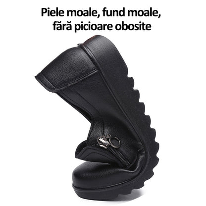 🔖【35-41】 Pohodlné kožené boty, měkká podrážka, protiskluzové, odolné proti opotřebení, zaručená kvalita