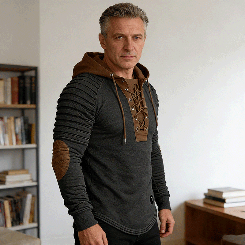 💥【S-3XL】Nowa męska luźna bluza z kapturem na jesień/zimę