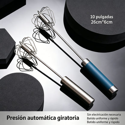 26€【Set od 2 komada】Poluautomatski ručni mikser za jaja od nehrđajućeg čelika