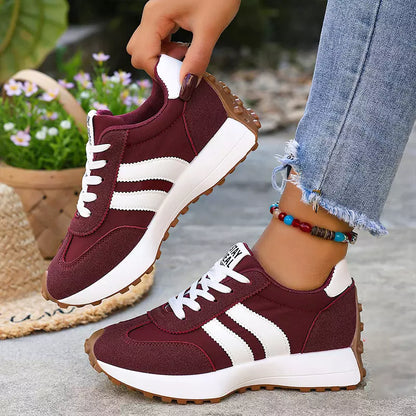 👟✨ Buty sportowe na platformie – styl retro, komfortowe chodzenie i maksymalna oddychalność przez cały dzień!