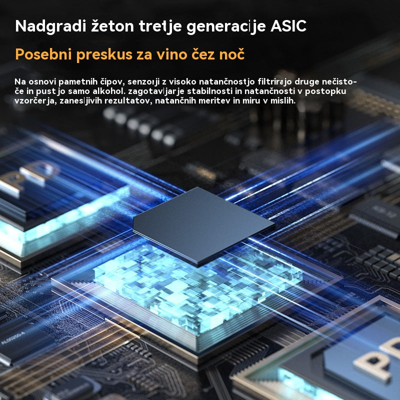 【50% OFF】🍷 Prenosni natančen tester alkohola – preizkusite se pred vožnjo