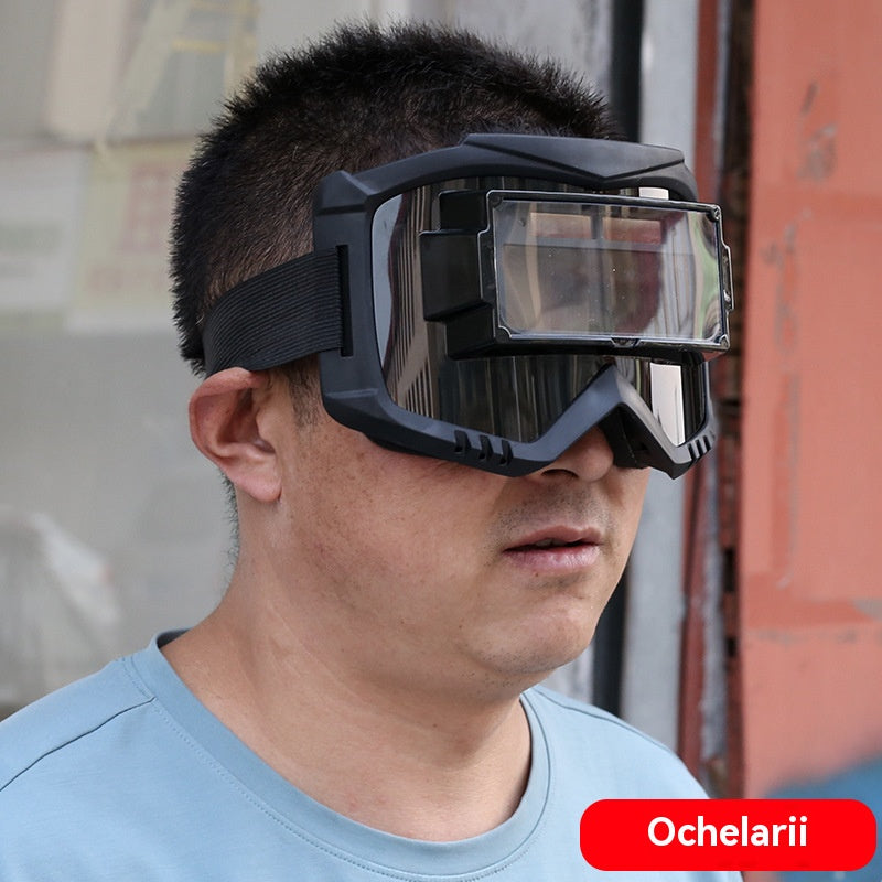 🔥Maska ochronna przeciwodblaskowa i odporna na zadrapania z automatyczną regulacją światła ---- ochrona oczu, oddychalność i izolacja cieplna.