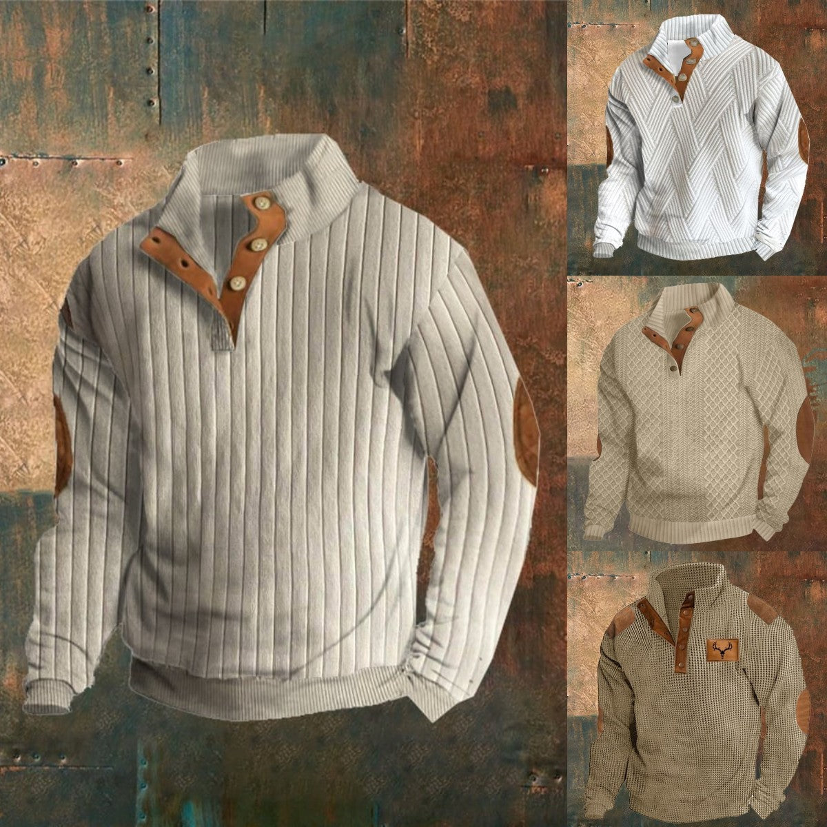 🔥🎉【S-5XL】2025 jesień nowa modna męska bluza z długim rękawem casual