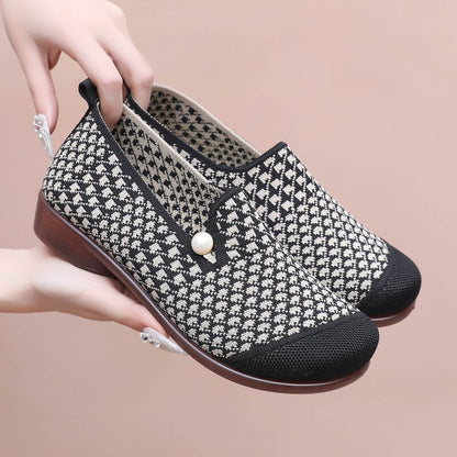 【🔥Wyprzedaż -50%】【Rozmiary 35-41】Nowe w 2025 roku damskie płaskie buty z miękką podeszwą, antypoślizgowe, typu canvas dla mam