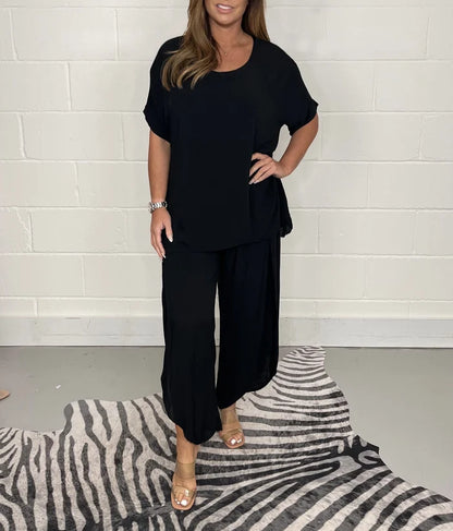 💃💃【Rozmiary S-5XL】Damski casualowy zestaw w dużych rozmiarach 2026 【Bluzka + spodnie】
