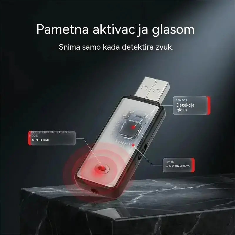 Prijenosni USB snimač visoke razlučivosti sa smanjenjem šuma