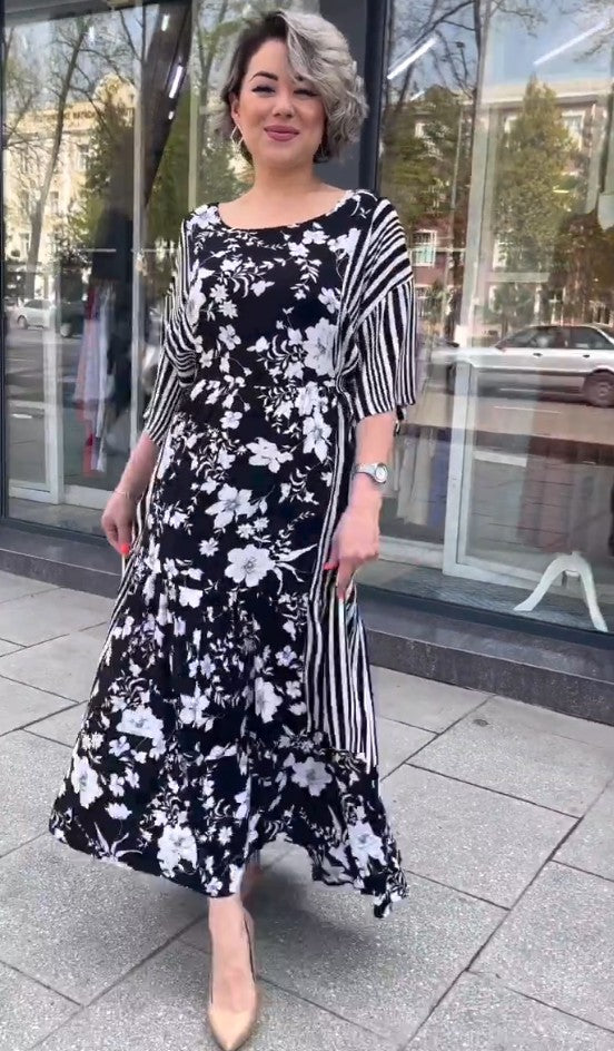 Super niskie ceny na koniec miesiąca💥Nowa sukienka letnia 2025 z kwiatowym wzorem✅Elegancka i urocza✅Miękki materiał