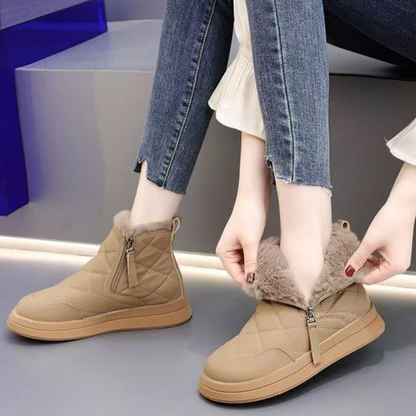 👢【35-41】Novinka na podzim a zimu, voděodolné, protiskluzové, teplé a stylové, měkké kotníkové boty.