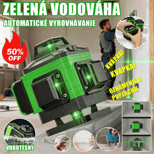 🧰 🔧 Přesná laserová vodováha 3 v 1 - infračervené měření, nabíjení přes USB a adaptér zdarma! Ideální pro každou domácnost nebo stavbu.