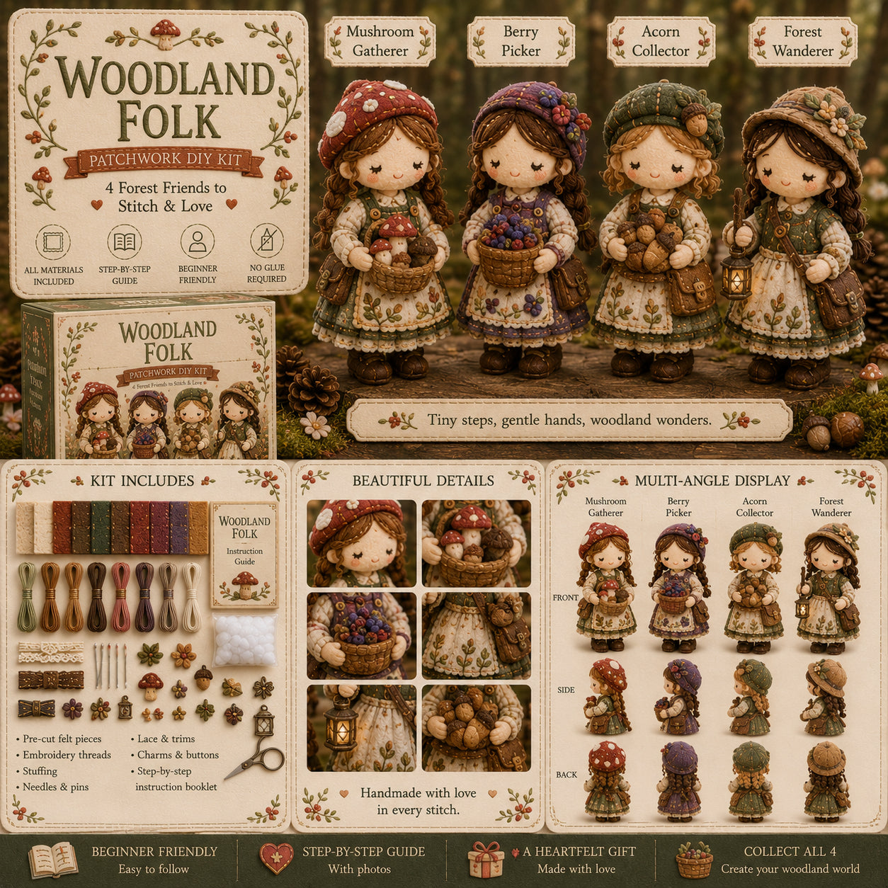 🎁Zadnji dan: Iskoristite 49% popusta! 🧵 Minijaturni komplet za patchwork iz serije Miniature World.