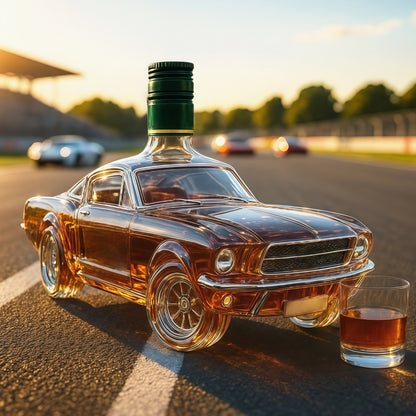 🎁🚗【Obniżka o 90 zł】 Kreatywna butelka na whisky w kształcie samochodu – łącząca elegancję i wartość kolekcjonerską