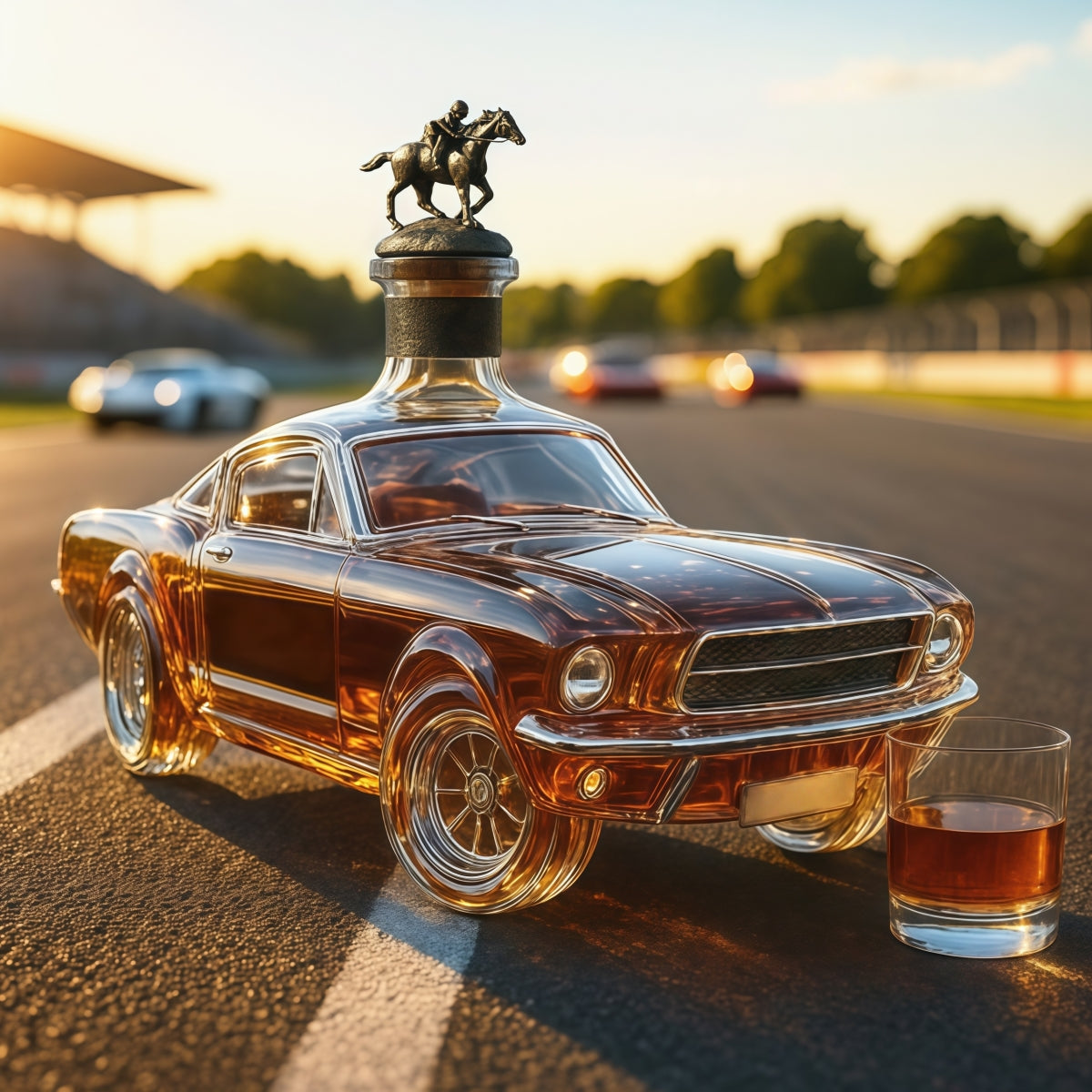 🎁🚗【Obniżka o 90 zł】 Kreatywna butelka na whisky w kształcie samochodu – łącząca elegancję i wartość kolekcjonerską