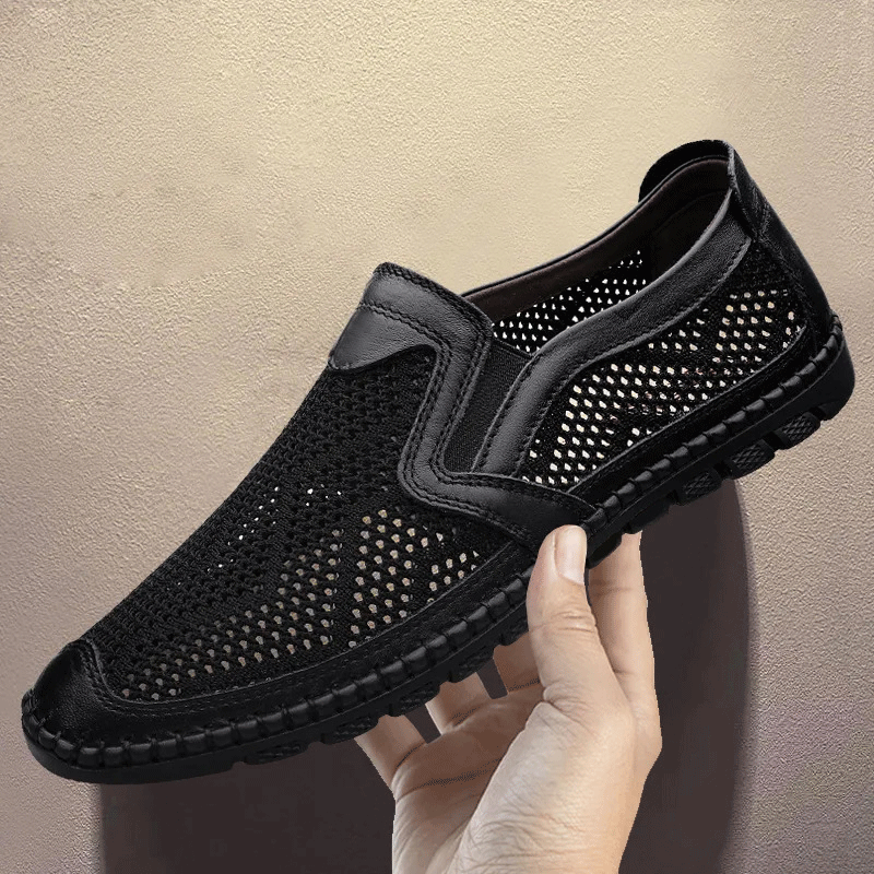 【⚡Veliko sniženje! −37 €】Moderne prozračne muške mrežaste cipele丨Slip-on丨Lagane i protuklizne