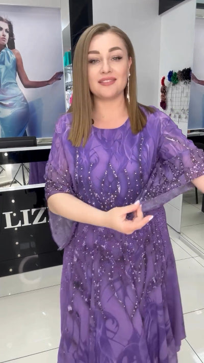 【S-5XL】🔥50% zniżki🔥2024 nowa elegancka sukienka z nadrukiem, modna i wszechstronna_3620684