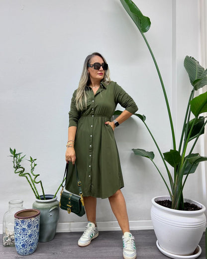 👗✨【S-5XL】🔥Elegancka maxi sukienka na jesień z kieszeniami-3741984