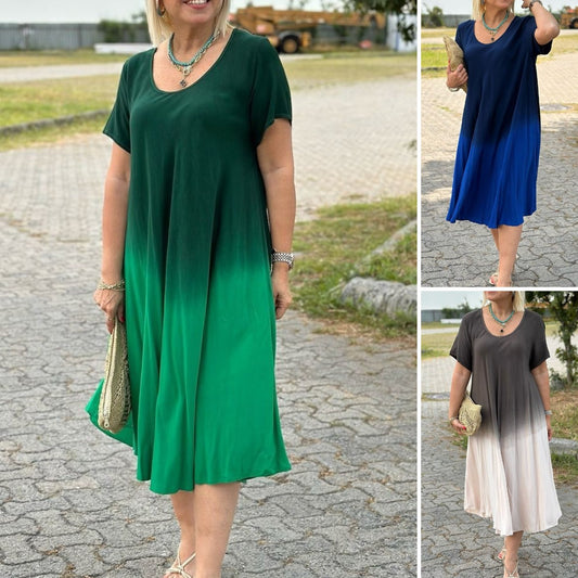 【S-5XL】❤️2024 nowa, długa suknia gradientowa-3686533