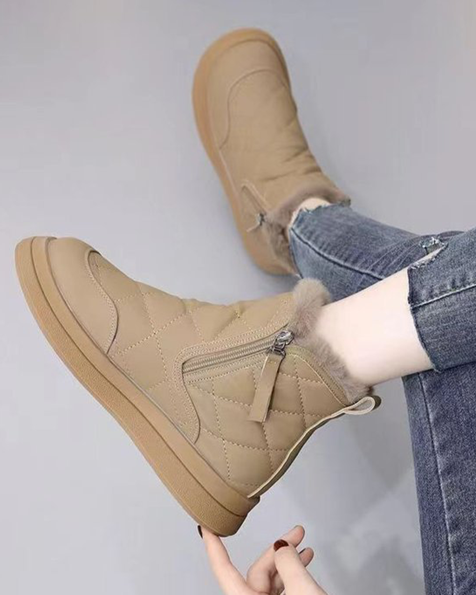 👢【35-41】Novinka na podzim a zimu, voděodolné, protiskluzové, teplé a stylové, měkké kotníkové boty.