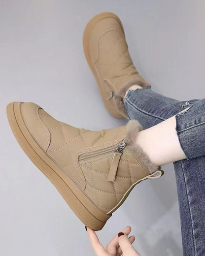 👢【35-41】Novinka na podzim a zimu, voděodolné, protiskluzové, teplé a stylové, měkké kotníkové boty.