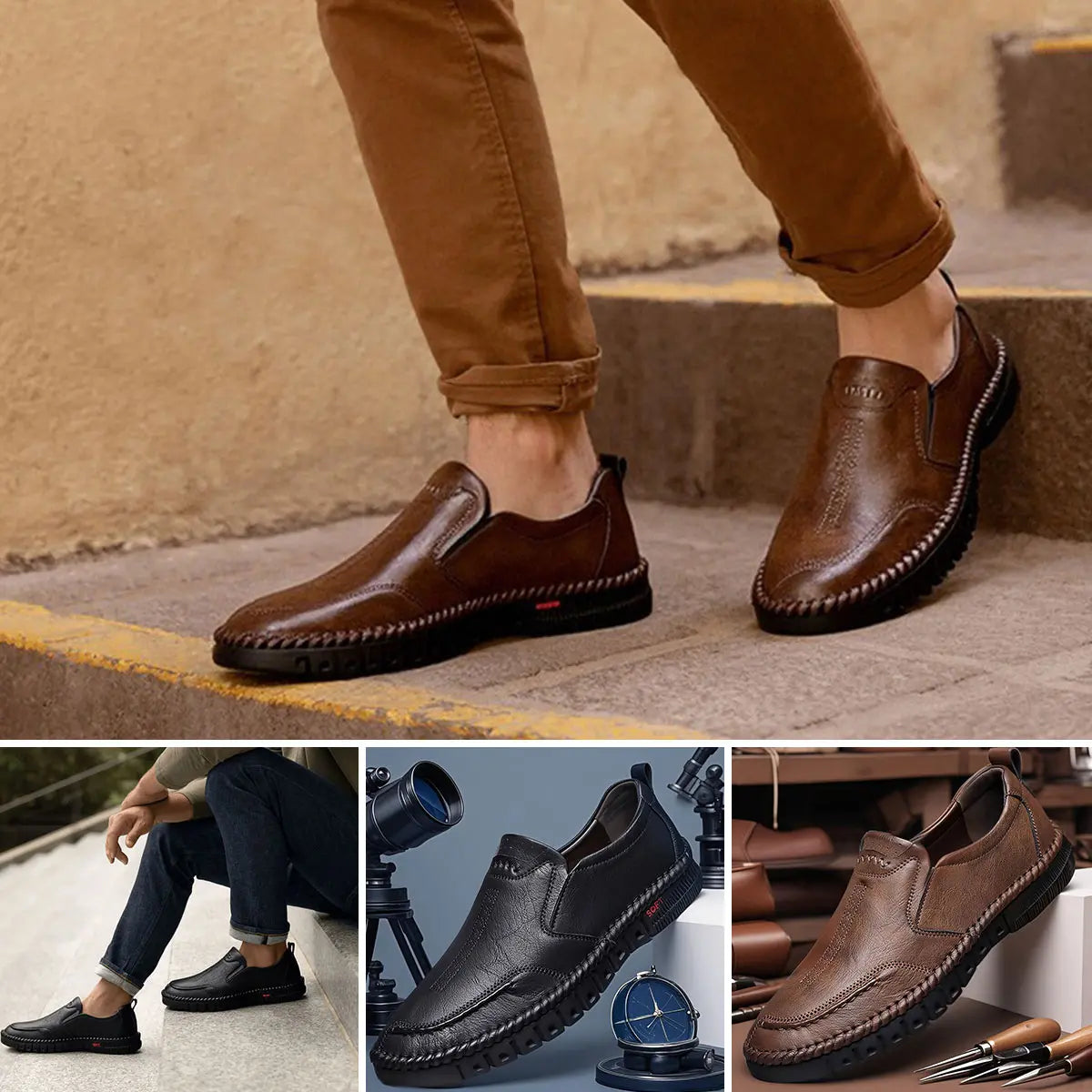 👞[39-44] [Visokokvalitetna prava kravlja koža] Izrađena od prave kože, mekana podstava, neklizajuća, izuzetno udobna za nošenje.