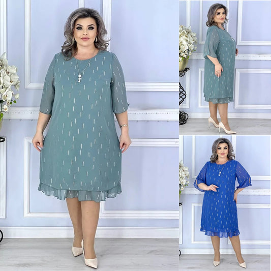 🔥👗【Gorąca wyprzedaż】💖【S~5XL】2025 nowa wiosna i lato elegancka modna sukienka w kropki damska sukienka