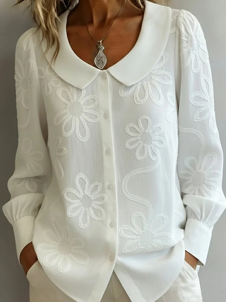 👚Retro bluza s vezom u francuskom stilu - Kolekcija 2026
