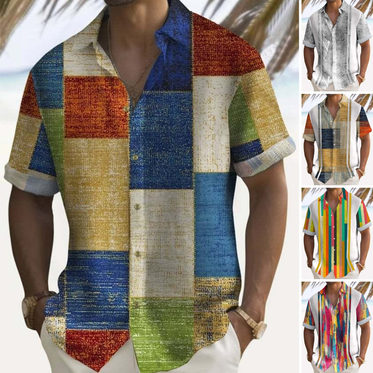 【Promocja ograniczona czasowo -50%】👕 Nowa kolekcja 2025 duże rozmiary męskich koszul z nadrukiem