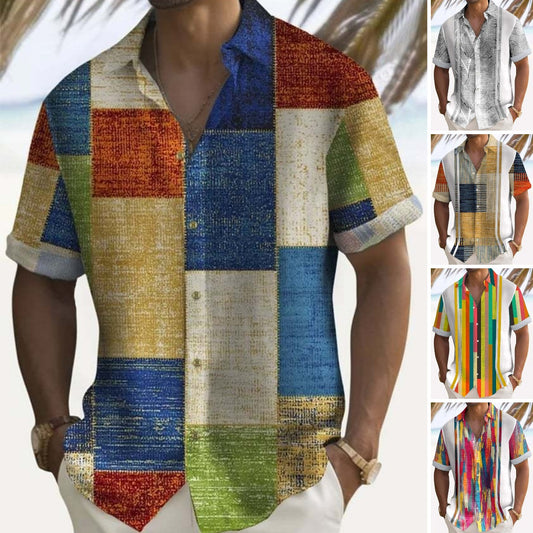 【Promocja ograniczona czasowo -50%】👕 Nowa kolekcja 2025 duże rozmiary męskich koszul z nadrukiem