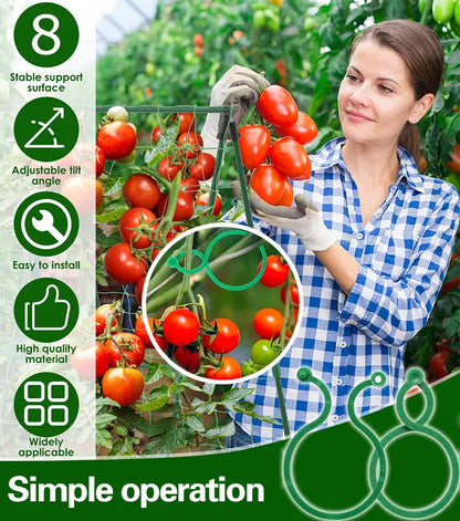 🍇【500 komada】🌱Čvrste stezaljke s kopčom u obliku slova 8, pogodne za penjačice, vrtove/povrtnjake/voćnjake, vezice za vinovu lozu