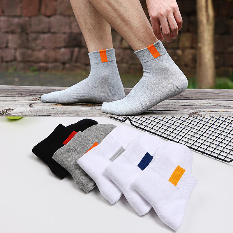 🧦Gorąca wyprzedaż – Kup 5, dostaniesz 5 gratis🧦【10 par】Przewiewne, odporne na zapachy i chłonące pot sportowe skarpety męskie