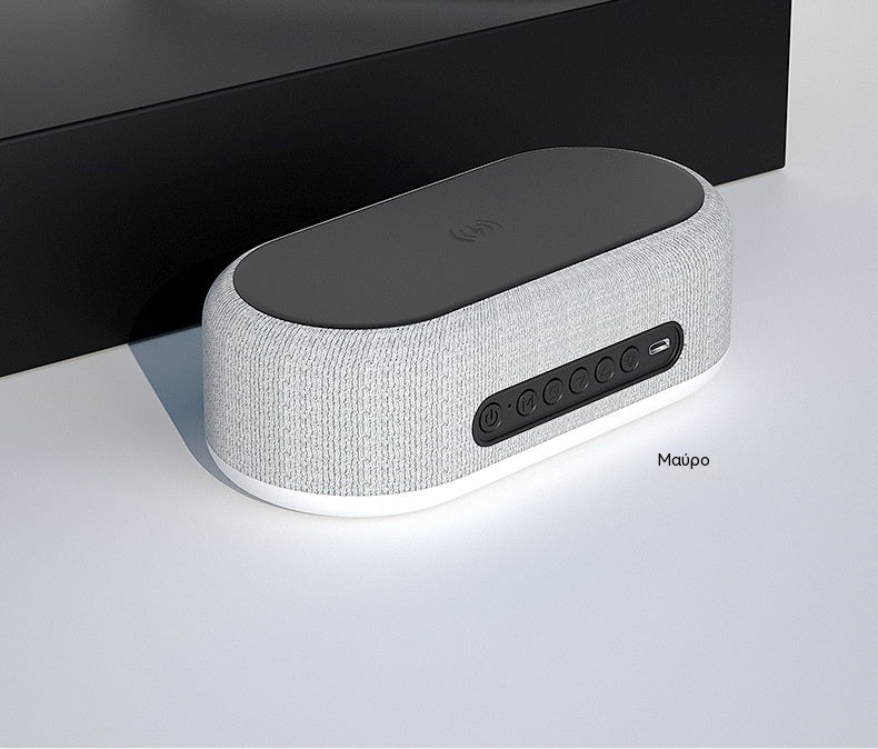 Bezprzewodowa stacja ładowania 25W 6 w 1 – zegar, budzik, głośnik Bluetooth i lampka nocna: Kompletny towarzysz na Twoją szafkę nocną!