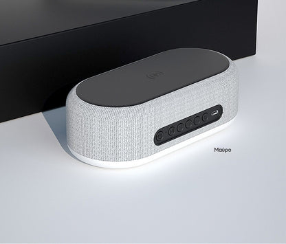Bezprzewodowa stacja ładowania 25W 6 w 1 – zegar, budzik, głośnik Bluetooth i lampka nocna: Kompletny towarzysz na Twoją szafkę nocną!