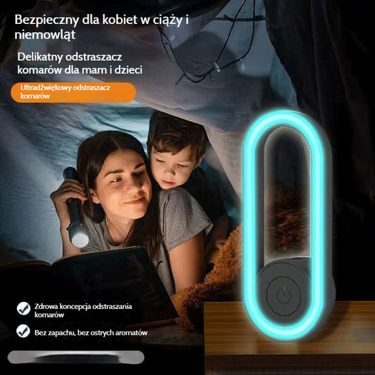 🔥50% ZNIŻKI - Ultradźwiękowy odstraszacz komarów z nocnym światłem LED