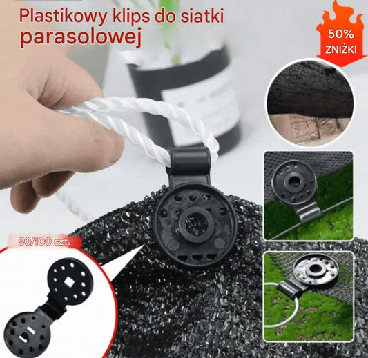 ✨【Kup 25, otrzymaj 25 gratis】Zapięcia do czarnej siatki zacieniającej, zapięcia do folii szklarniowej