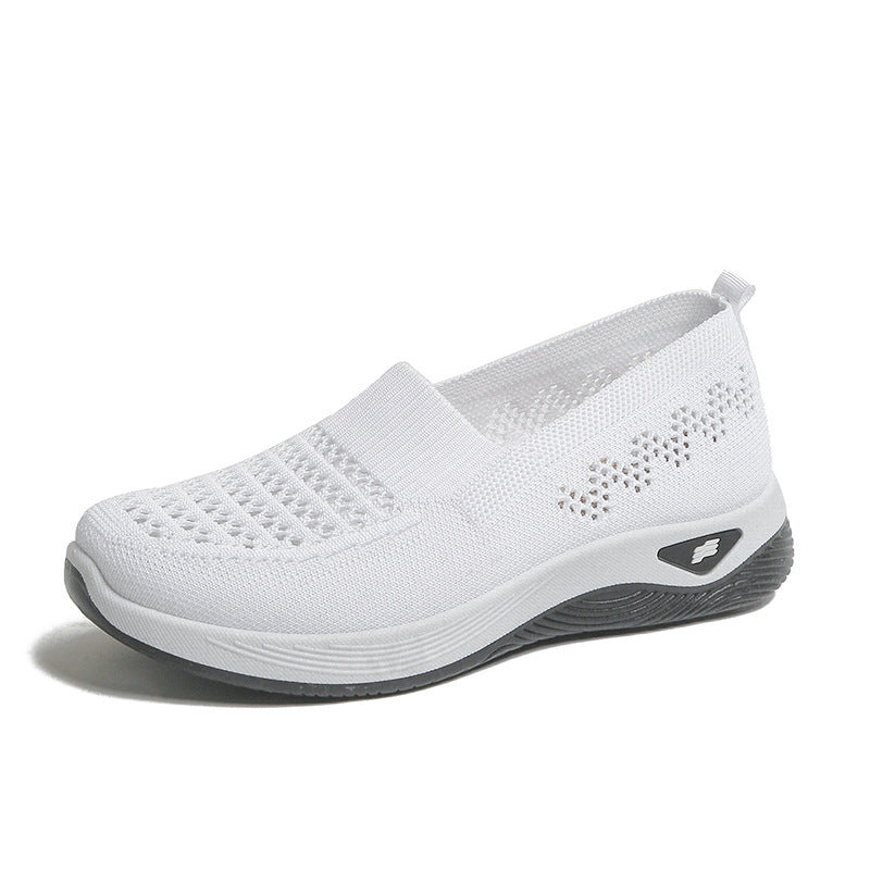 💖Oferta ograniczona czasowo🔥【35-43】🥿Nowe damskie dzianinowe, oddychające, codzienne buty, antypoślizgowe dla mam, płaskie i elastyczne.