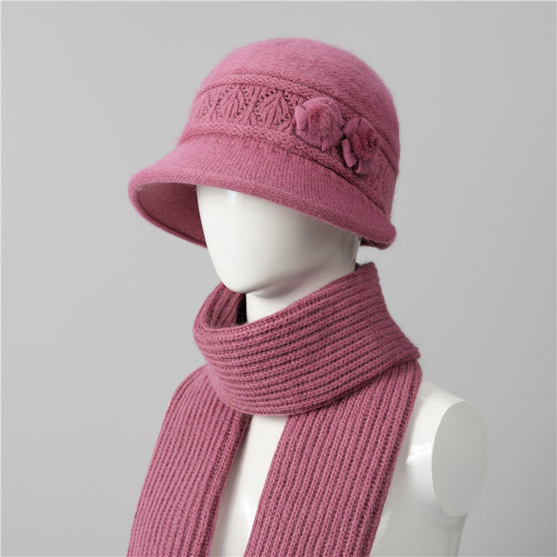 🧶Kapa + šal🧶 Topel zimski spremljevalec: topla pletena volnena kapa