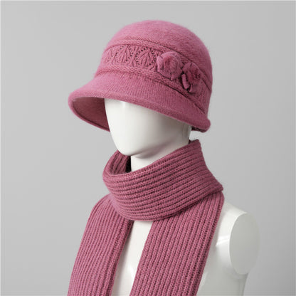 🧶Kapa + šal🧶 Topel zimski spremljevalec: topla pletena volnena kapa