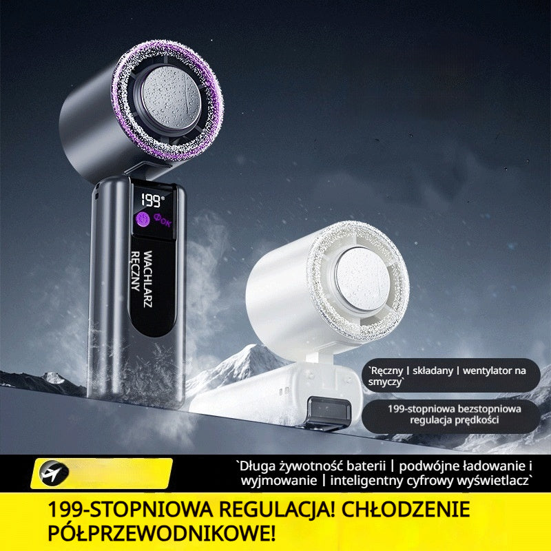🌞Letnia promocja🔥Przenośny, ręczny i składany, cichy wentylator