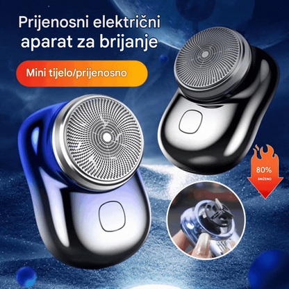 👏Nadograđene oštrice za brijanje, prijenosni mini putni električni brijač, brijač za auto za muškarce.